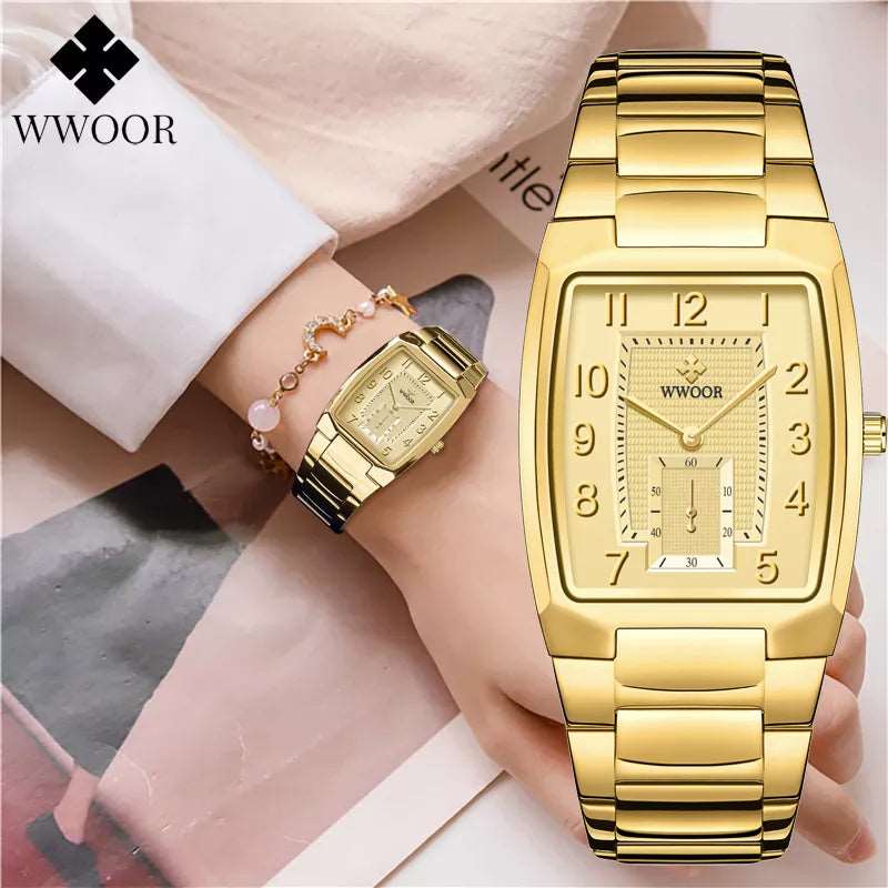 Gold Fashion Women Watches Niconica waterproof elgance Watches